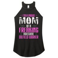 Oilfield Worker Rig Drilling Roughneck Mom Women's Perfect Tri Rocker Tank