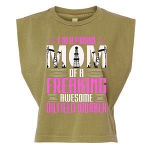 Oilfield Worker Rig Drilling Roughneck Mom Garment-Dyed Women's Muscle Tee