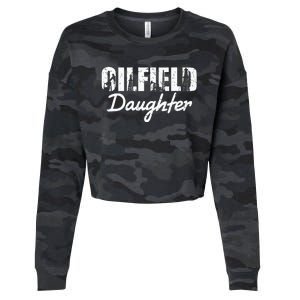 Oilfield Worker Rig Roughneck Oilfield Daughter Cropped Pullover Crew