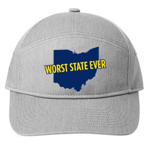 Ohio Worst State Ever 7-Panel Snapback Hat