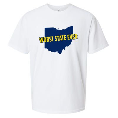 Ohio Worst State Ever Sueded Cloud Jersey T-Shirt