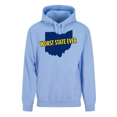 Ohio Worst State Ever Unisex Surf Hoodie