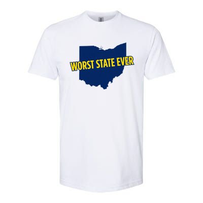 Ohio Worst State Ever Softstyle CVC T-Shirt