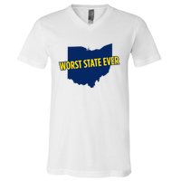 Ohio Worst State Ever V-Neck T-Shirt