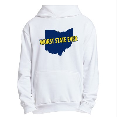 Ohio Worst State Ever Urban Pullover Hoodie