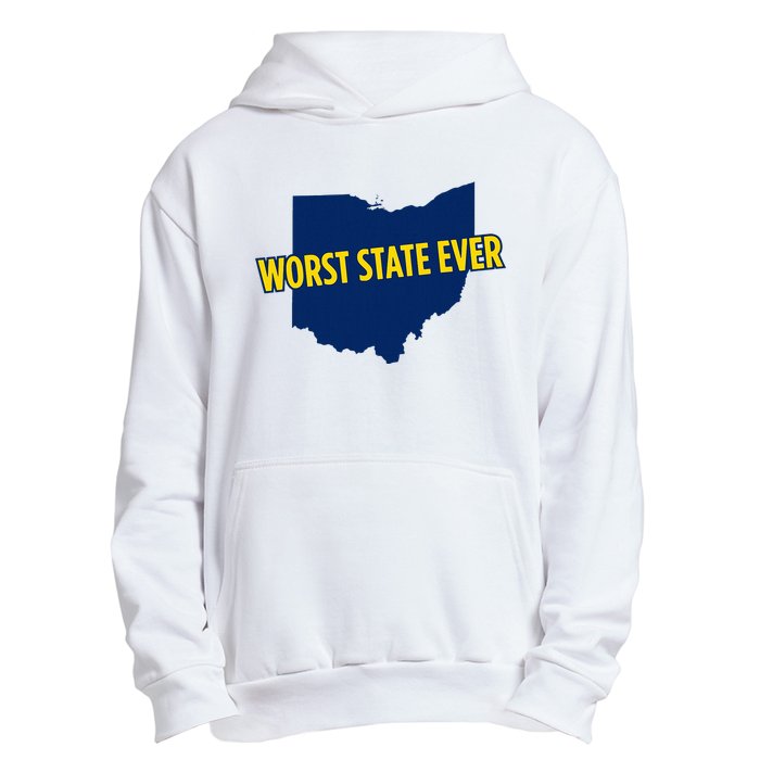 Ohio Worst State Ever Urban Pullover Hoodie