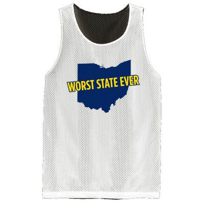 Ohio Worst State Ever Mesh Reversible Basketball Jersey Tank