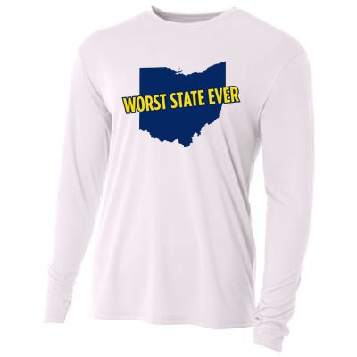 Ohio Worst State Ever Cooling Performance Long Sleeve Crew