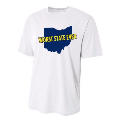 Ohio Worst State Ever Performance Sprint T-Shirt