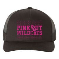 Out Wildcats School Wildcats Breast Cancer Awareness Yupoong Adult 5-Panel Trucker Hat