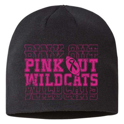 Out Wildcats School Wildcats Breast Cancer Awareness Sustainable Beanie