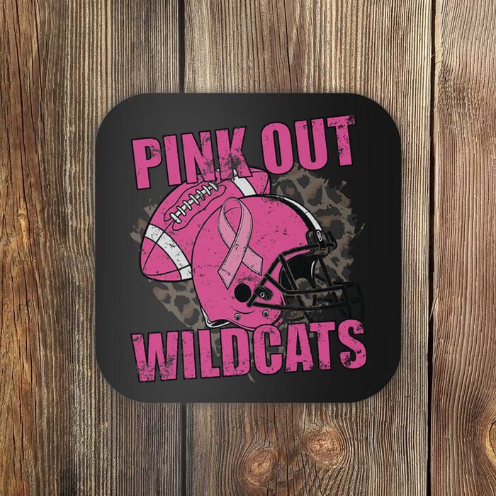 Out Wildcats School Wildcats Breast Cancer Coaster