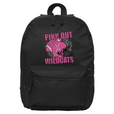Out Wildcats School Wildcats Breast Cancer 16 in Basic Backpack