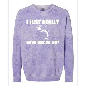 Orca Whale Save The Killer Whale Great Gift Colorblast Crewneck Sweatshirt