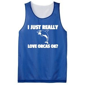 Orca Whale Save The Killer Whale Great Gift Mesh Reversible Basketball Jersey Tank