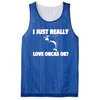 Orca Whale Save The Killer Whale Great Gift Mesh Reversible Basketball Jersey Tank