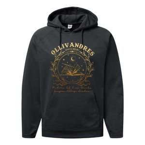 Ollivanders Wand Shop Wizard Book Universal Trip Performance Fleece Hoodie