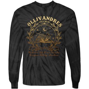 Ollivanders Wand Shop Wizard Book Universal Trip Tie-Dye Long Sleeve Shirt