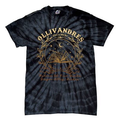 Ollivanders Wand Shop Wizard Book Universal Trip Tie-Dye T-Shirt