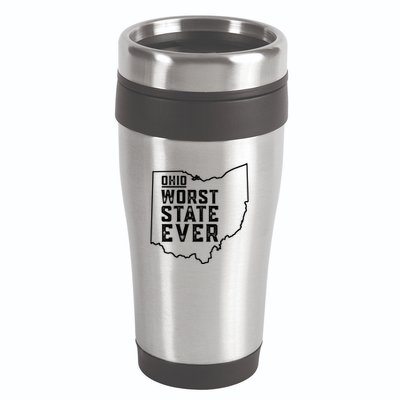 Ohio Worst State Ever Gift 16oz Travel Tumbler