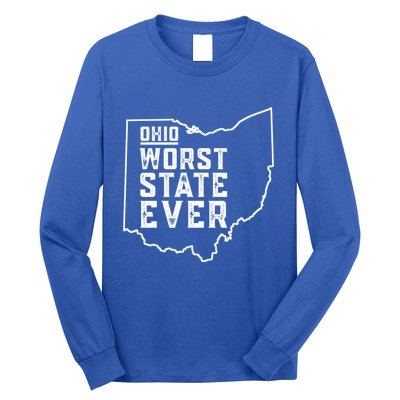 Ohio Worst State Ever Gift Long Sleeve Shirt