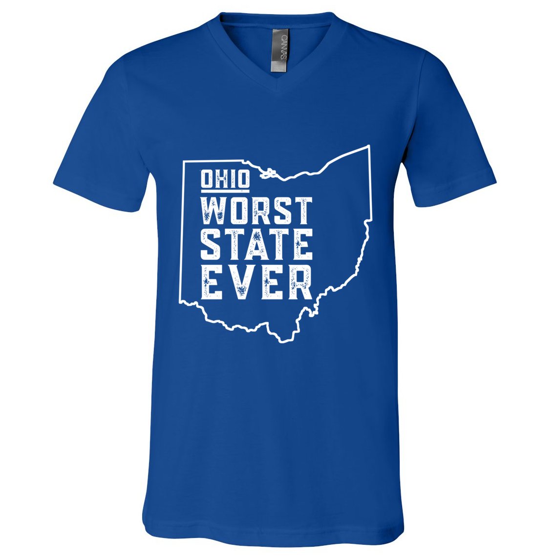 Ohio Worst State Ever Gift V-Neck T-Shirt