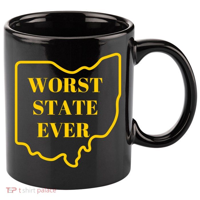 Ohio Worst State 11oz C Handle Ceramic Mug