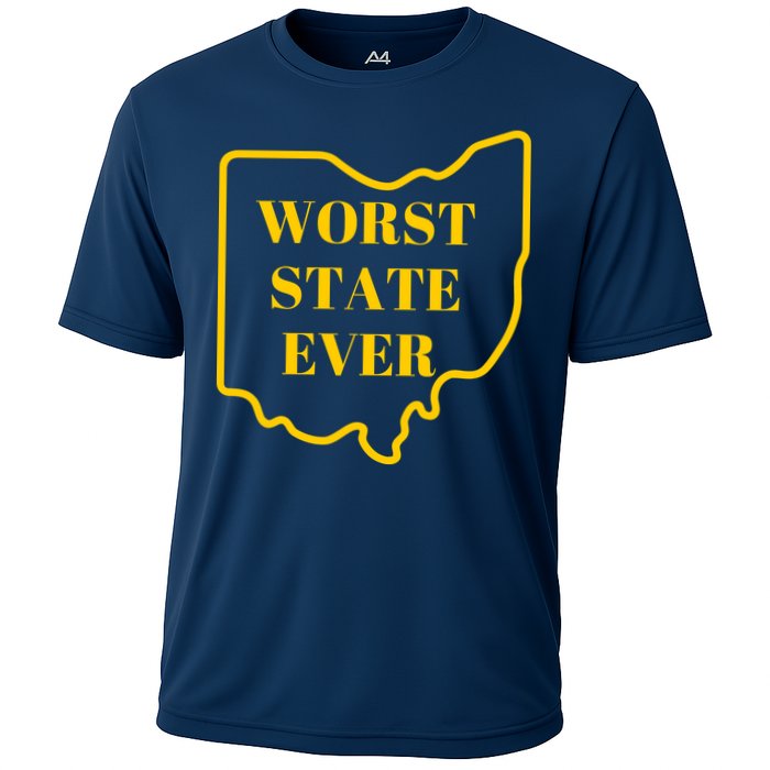 Ohio Worst State Cooling Performance Crew T-Shirt