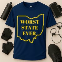 Ohio Worst State Cooling Performance Crew T-Shirt