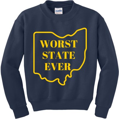 Ohio Worst State Kids Sweatshirt