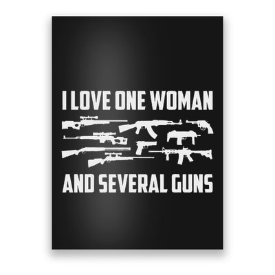 One Woman & Several Guns Pro 2a Gun Lover Gun Enthusiast Poster