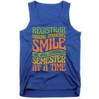 One Well Scheduled Semester At A Time School Registrar Gift Tank Top