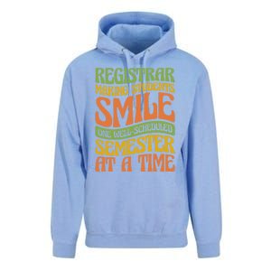 One Well Scheduled Semester At A Time School Registrar Gift Unisex Surf Hoodie