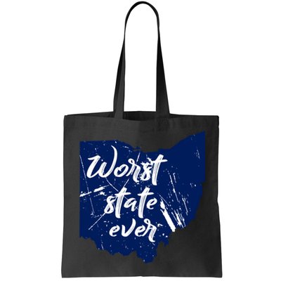 Ohio Worst State Ever Distressed Bag