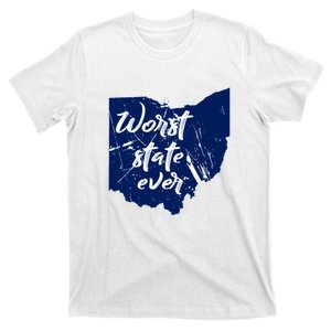 Ohio Worst State Ever Distressed T-Shirt