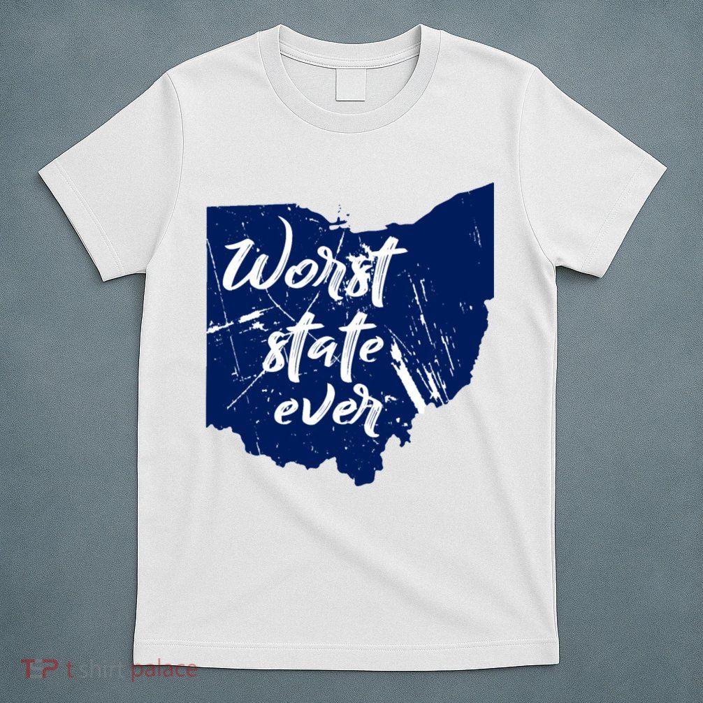 Ohio Worst State Ever Distressed T-Shirt
