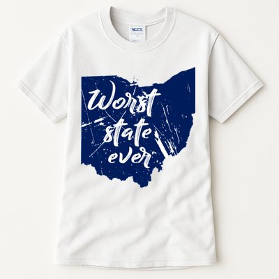 Ohio Worst State Ever Distressed Tall T-Shirt