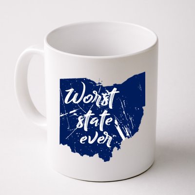 Ohio Worst State Ever Distressed Mug