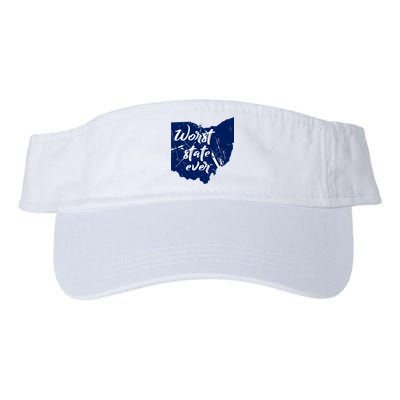Ohio Worst State Ever Distressed Visor