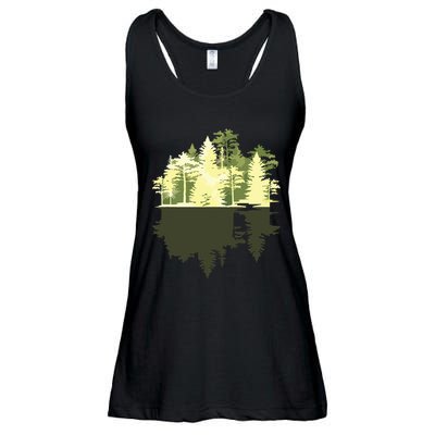 Outdoors Wildlife Trees Nature Reflection Forest Ladies Essential Flowy Tank