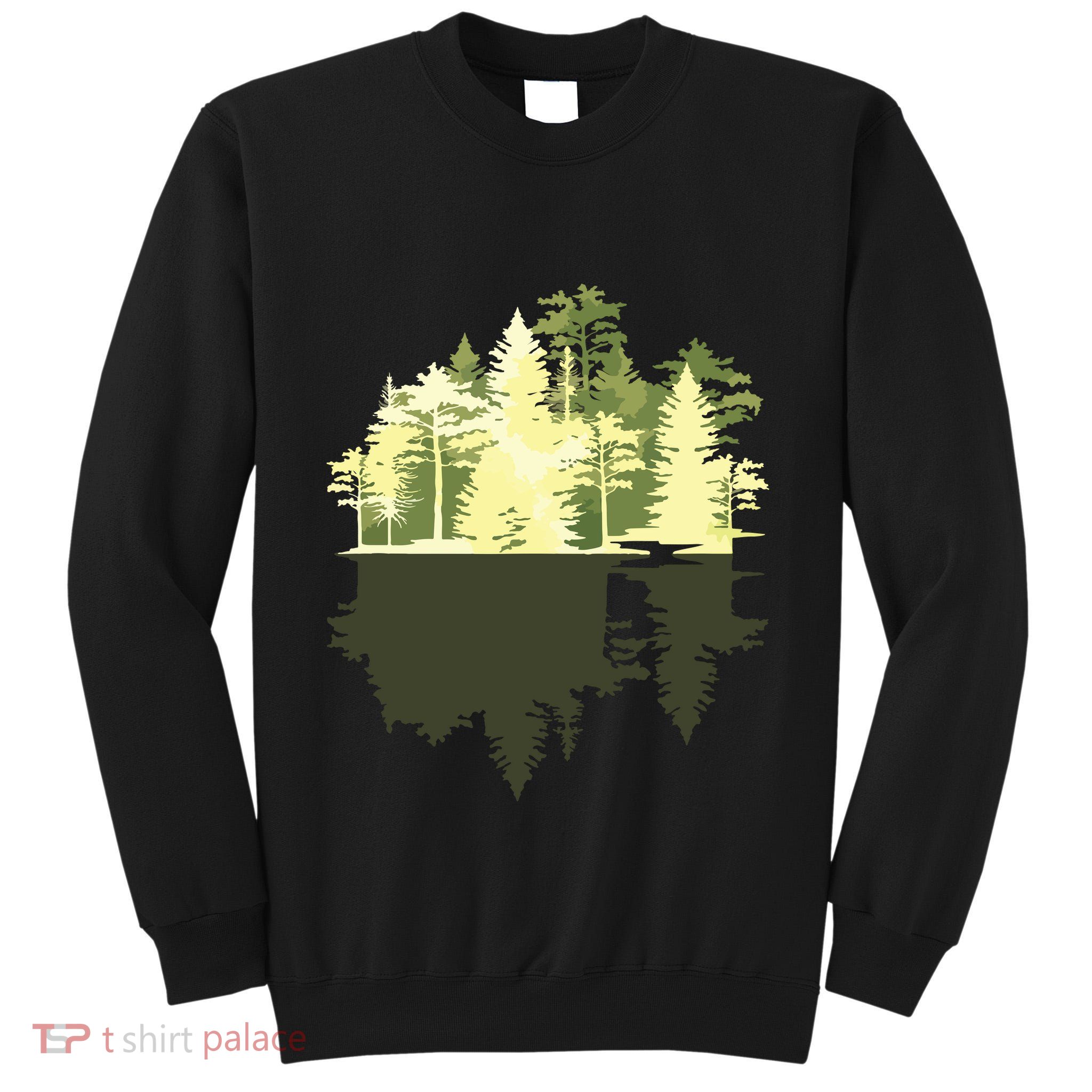 Outdoors Wildlife Trees Nature Reflection Forest Tall Sweatshirt