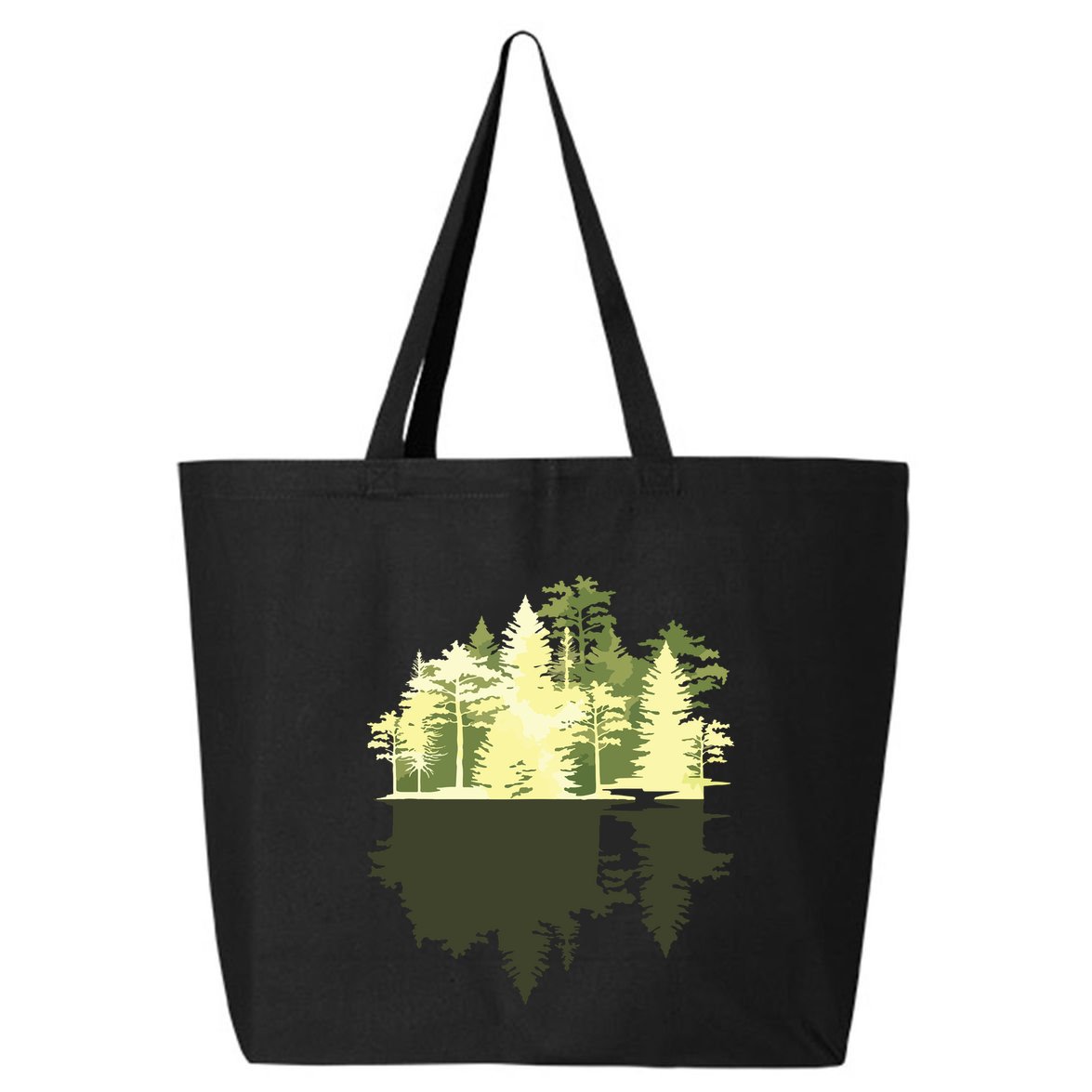 Outdoors Wildlife Trees Nature Reflection Forest 25L Jumbo Tote