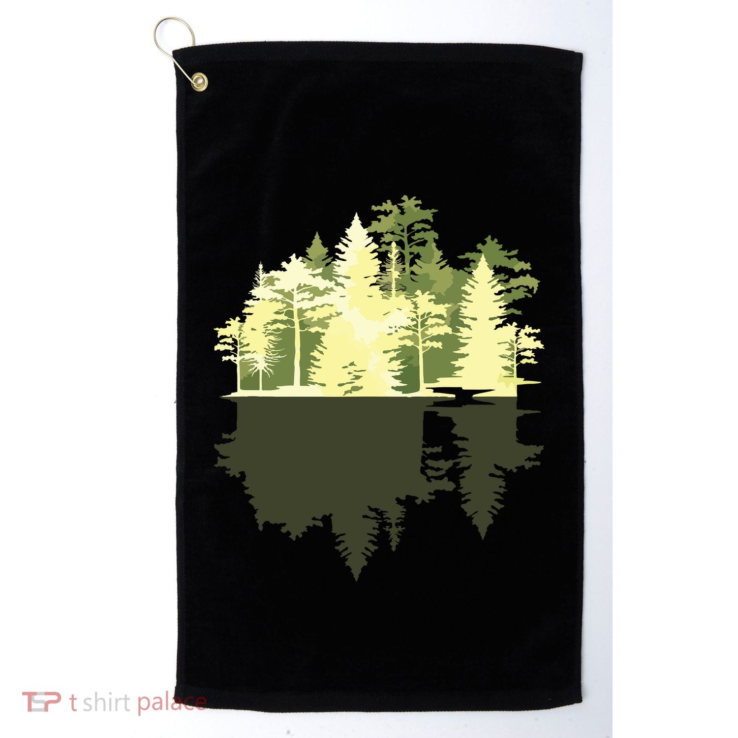 Outdoors Wildlife Trees Nature Reflection Forest Golf Towel