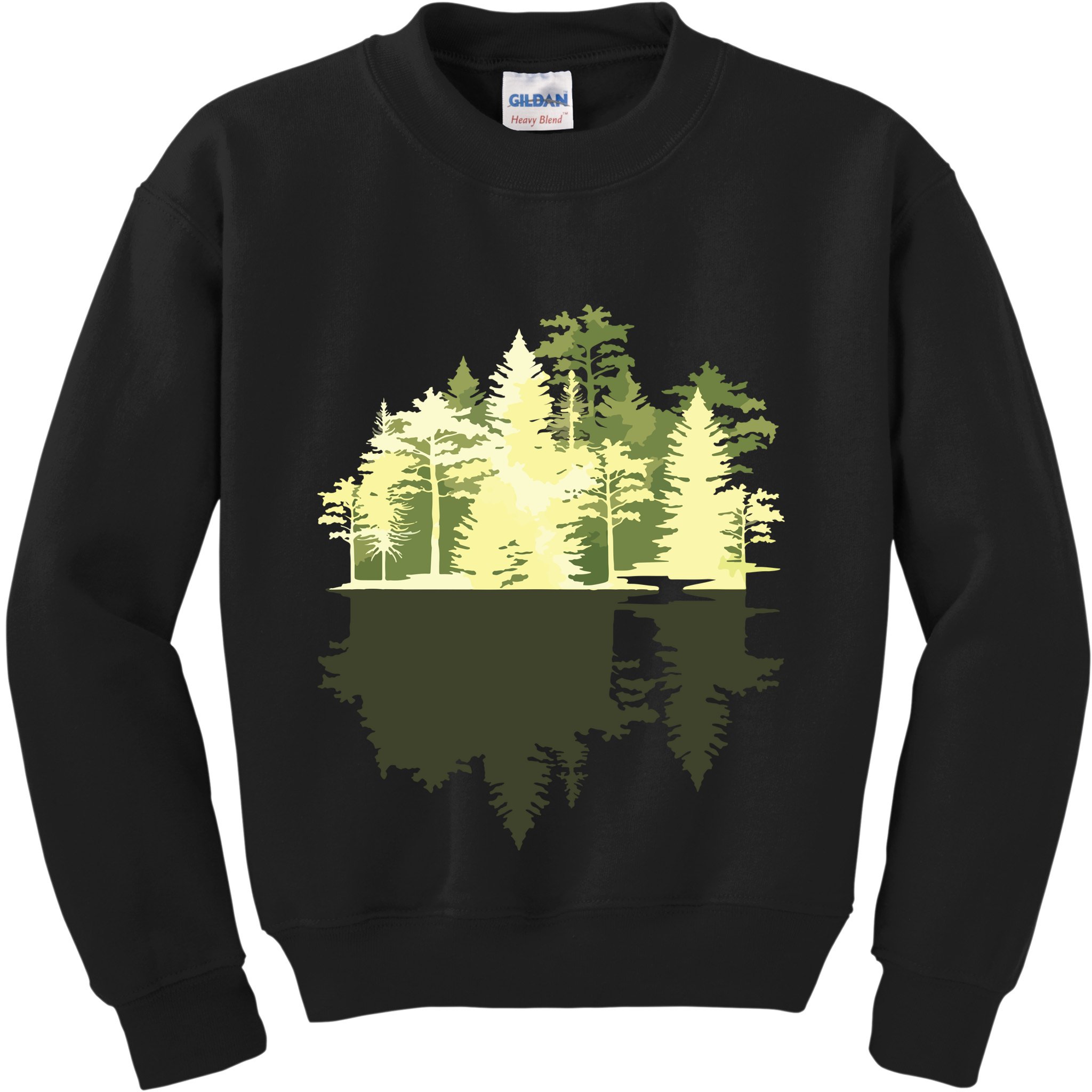 Outdoors Wildlife Trees Nature Reflection Forest Kids Sweatshirt
