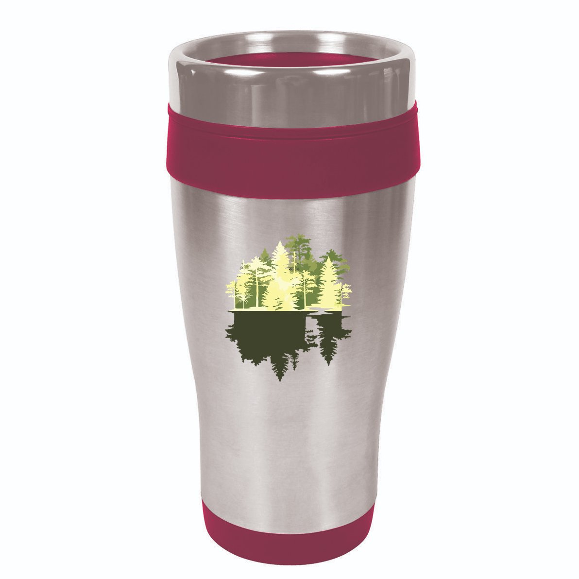 Outdoors Wildlife Trees Nature Reflection Forest 16oz Travel Tumbler
