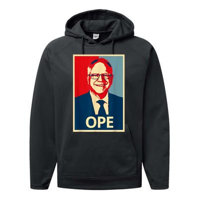 Ope Walz Tim Walz Harris Walz 2024 Performance Fleece Hoodie