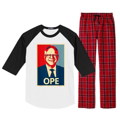 Ope Walz Tim Walz Harris Walz 2024 Raglan Sleeve Pajama Set