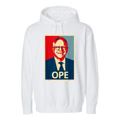 Ope Walz Tim Walz Harris Walz 2024 Garment-Dyed Fleece Hoodie