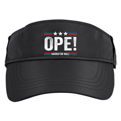 Ope Walz Tim Walz Harris Walz 2024 Adult Drive Performance Visor