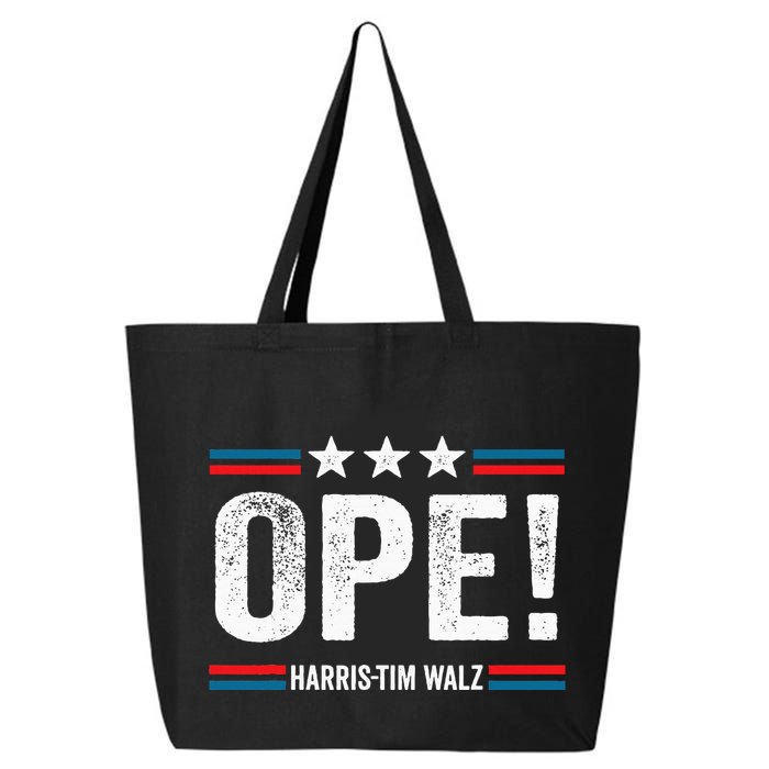 Ope Walz Tim Walz Harris Walz 2024 25L Jumbo Tote